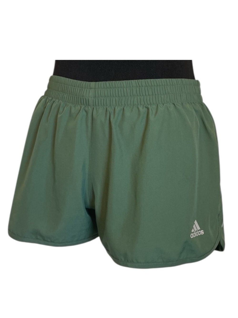Adidas Women's Olive Green Running Shorts